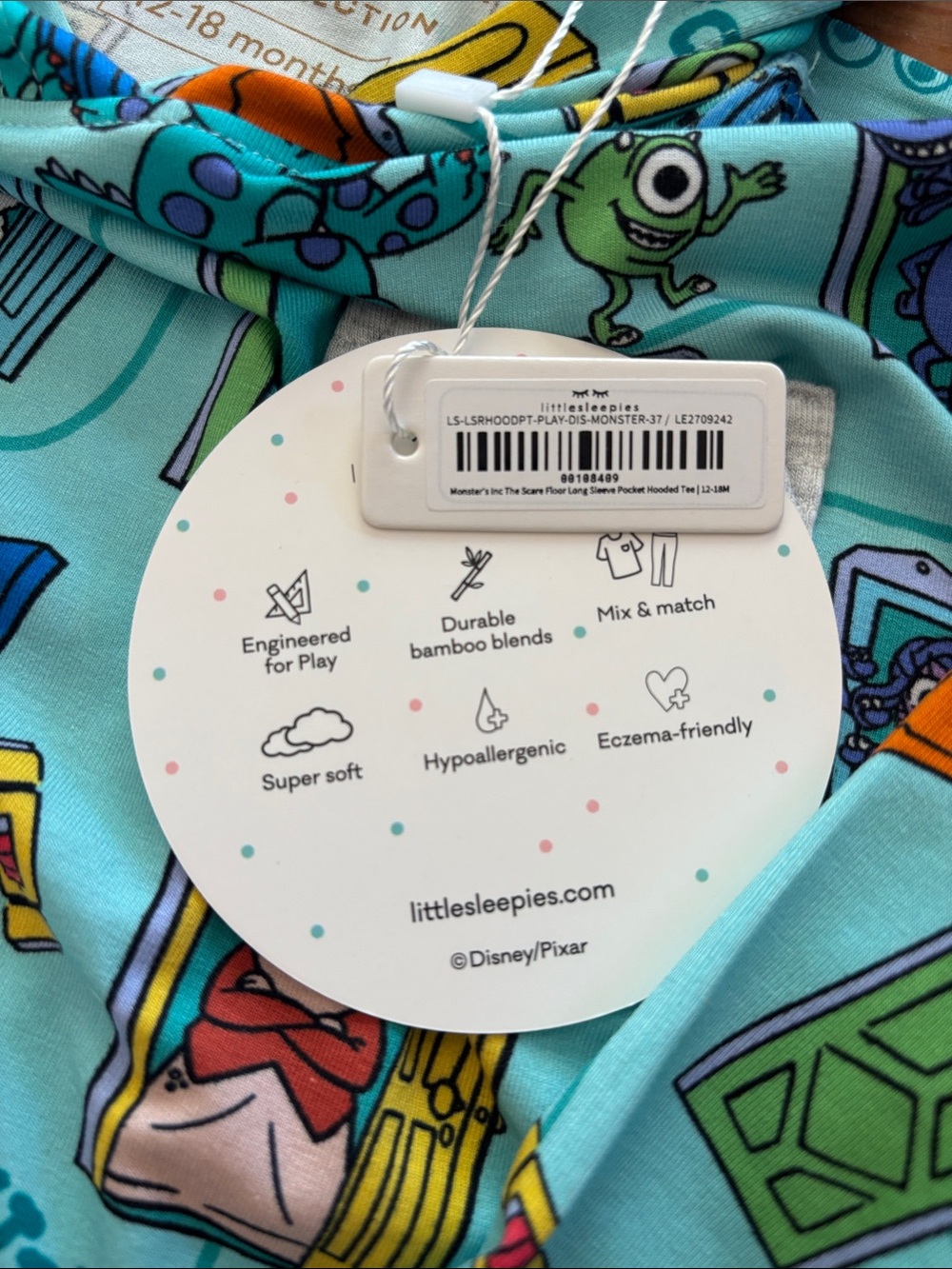 Monster inc hoodie - Picture 4 of 4